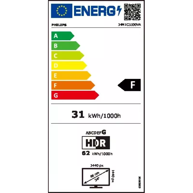 Philips Evnia 32M2C3500L/00 monitorius 80 cm (31,5 colio) 2560 x 1440 pikselių Quad HD LCD juodas