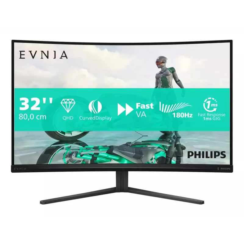 Philips Evnia 32M2C3500L/00 monitorius 80 cm (31,5 colio) 2560 x 1440 pikselių Quad HD LCD juodas