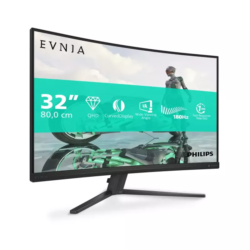 Philips Evnia 32M2C3500L/00 monitorius 80 cm (31,5 colio) 2560 x 1440 pikselių Quad HD LCD juodas