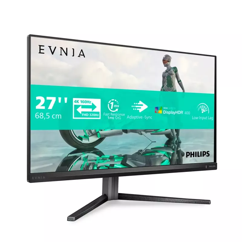 Philips Evnia 3000 27M2N3800A/00 monitor 68,6 cm (27 colių) 3840 x 2160 pikselių 4K Ultra HD LCD pilkas