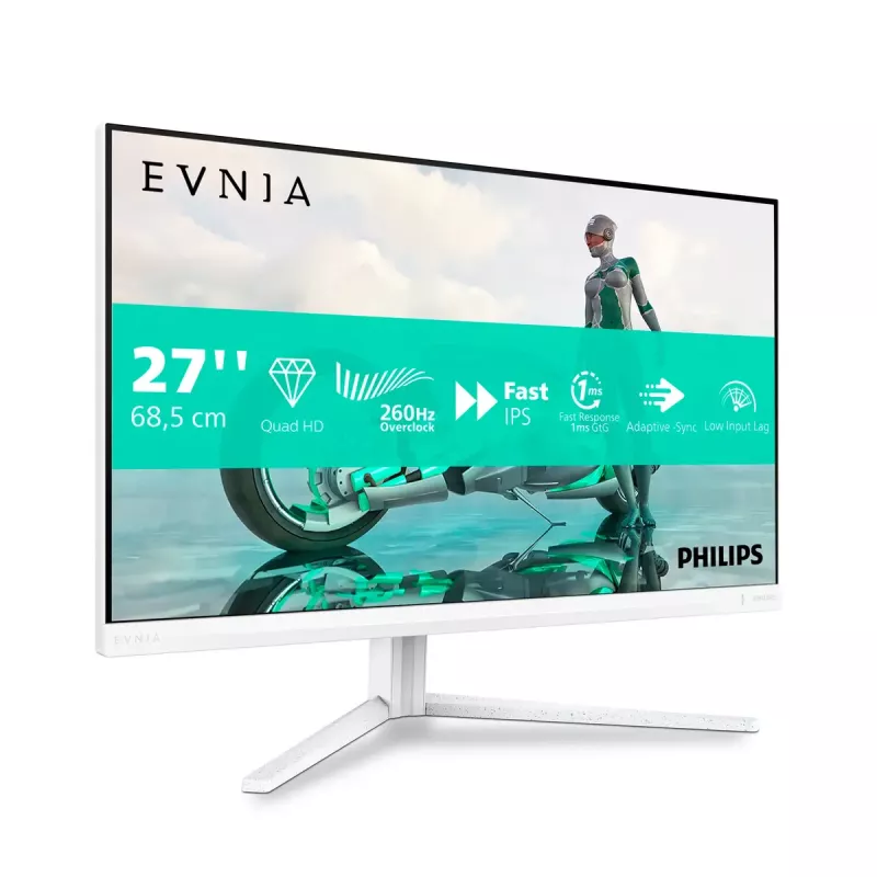 Philips Evnia 27M2N3501PA/00 27 colių QHD IPS monitorius baltas