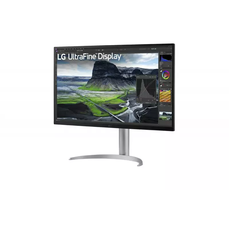 Monitorius LG 32UQ850V-W 31,5 colio 4K Ultra HD (3840×2160) IPS LED, 60 Hz, HDR400, USB-C PD 90 W, aukščio/pakreipimo/pasukimo reguliavimas, VESA