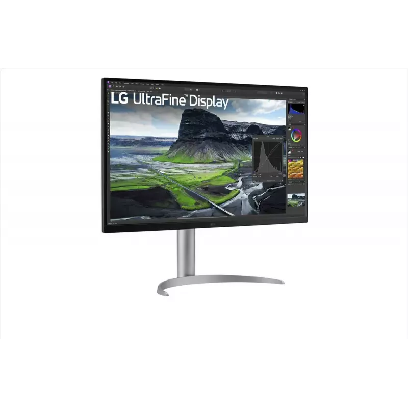Monitorius LG 32UQ850V-W 31,5 colio 4K Ultra HD (3840×2160) IPS LED, 60 Hz, HDR400, USB-C PD 90 W, aukščio/pakreipimo/pasukimo reguliavimas, VESA