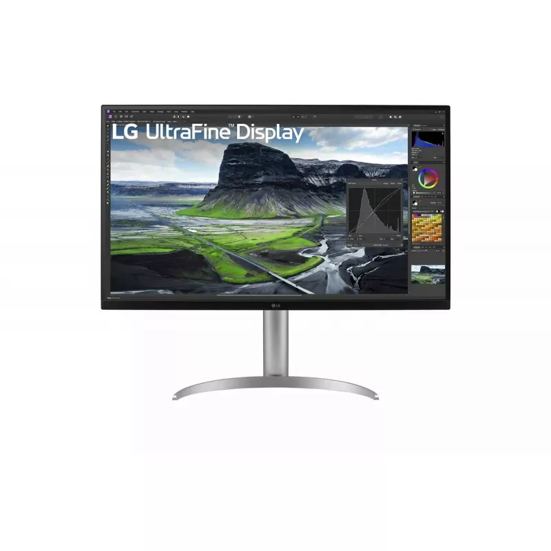 Monitorius LG 32UQ850V-W 31,5 colio 4K Ultra HD (3840×2160) IPS LED, 60 Hz, HDR400, USB-C PD 90 W, aukščio/pakreipimo/pasukimo reguliavimas, VESA