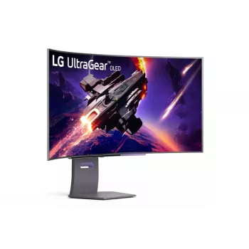 LG 45GS95QE-B monitor kompiuteriui 114,3 cm (45 colių) 3440 × 1440 pikselių Wide Quad HD OLED juodas