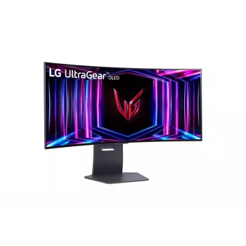 LG 34GS95QE-B monitor kompiuterinis 86,4 cm (34 col.) 3440 x 1440 pikselių Wide Quad HD OLED juodas