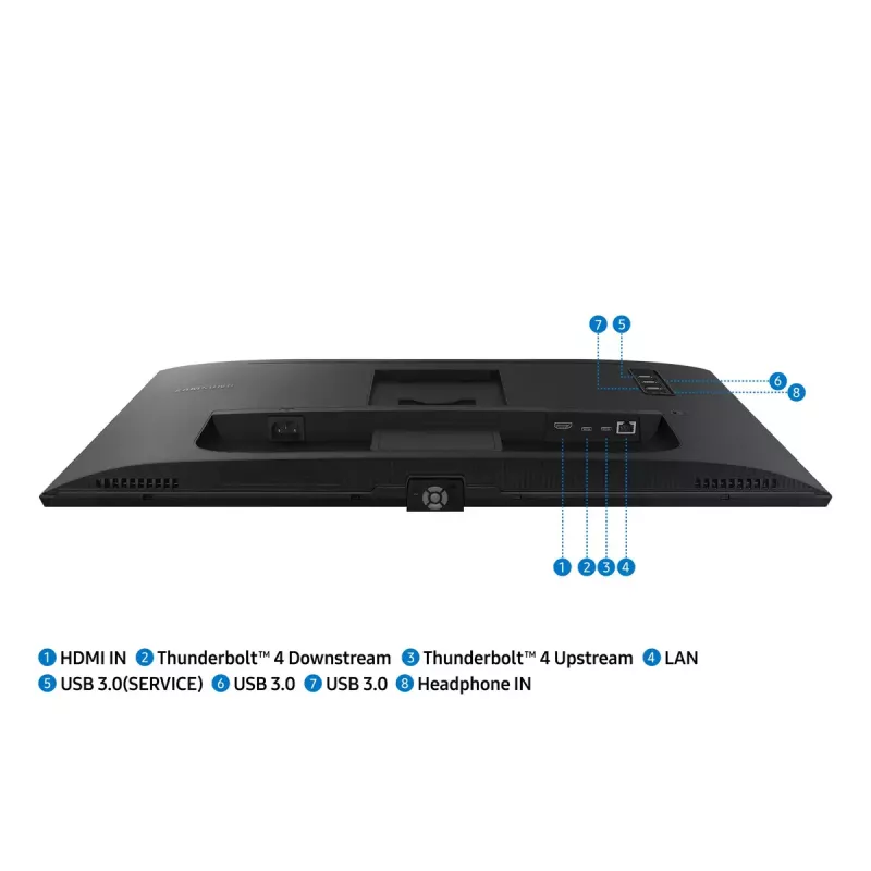 Samsung S80TB monitorius 68,6 cm (27 colių) 3840 x 2160 4K Ultra HD LED juodas