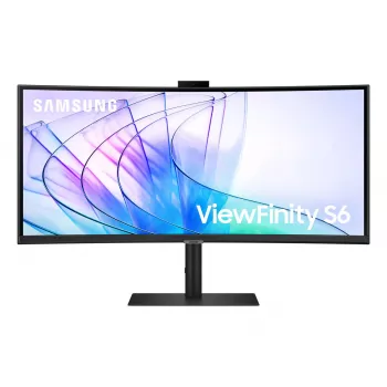 Samsung S65VC 34 colių UltraWide Quad HD 3440x1440 lenktas VA LCD monitorius su USB-C PD 90W, įmontuotais garsiakalbiais, 100 Hz