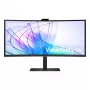 Samsung S65VC 34 colių UltraWide Quad HD 3440x1440 lenktas VA LCD monitorius su USB-C PD 90W, įmontuotais garsiakalbiais, 100 Hz