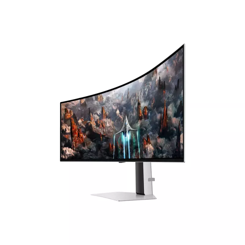 Samsung G93SC monitorius 124,5 cm (49 col.) 5120 x 1440 pikselių Dual QHD OLED sidabrinis