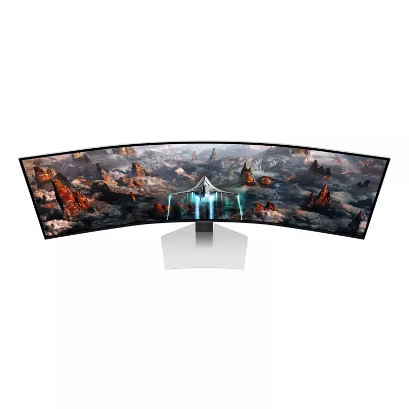 Samsung G93SC monitorius 124,5 cm (49 col.) 5120 x 1440 pikselių Dual QHD OLED sidabrinis