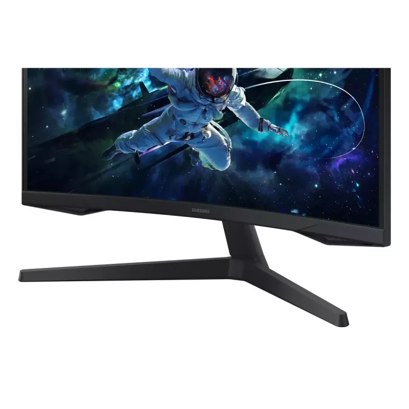 Monitorius Samsung G55C 27 colių Quad HD 2560x1440 VA LED lenktas 1000R, 165Hz, 1ms, FreeSync, VESA, juodas