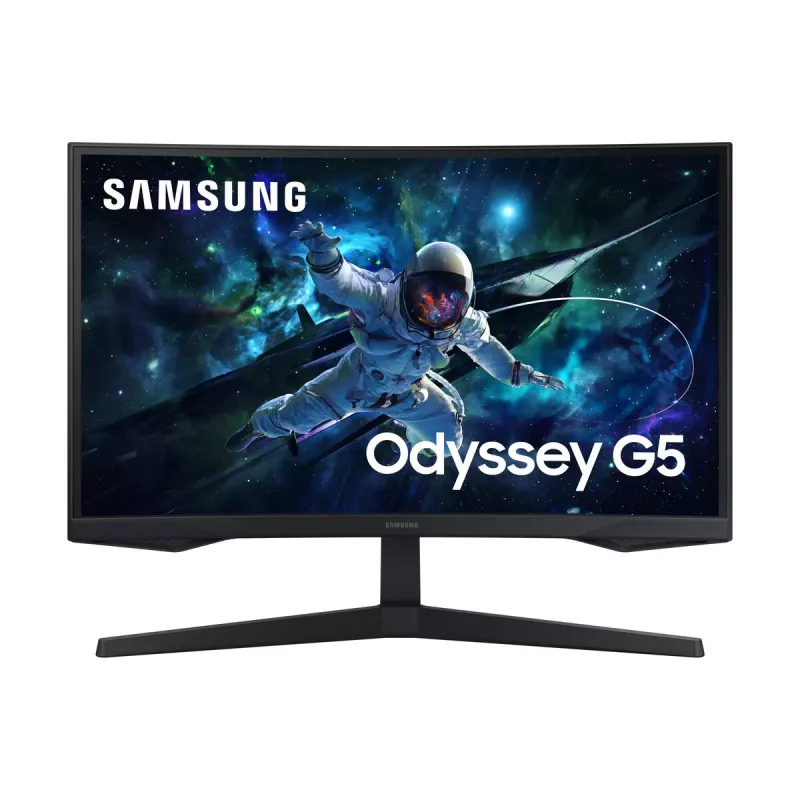 Monitorius Samsung G55C 27 colių Quad HD 2560x1440 VA LED lenktas 1000R, 165Hz, 1ms, FreeSync, VESA, juodas