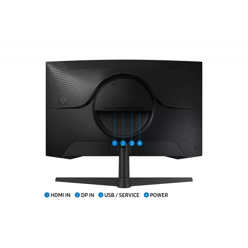Monitorius Samsung G55C 68,6 cm (27 colių) 2560 x 1440 pikselių Wide Quad HD LED juodas