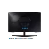 Monitorius Samsung S32CG552EU 32 colių lenktas Quad HD (2560x1440) VA LED, 165 Hz, 1 ms, FreeSync, HDR10