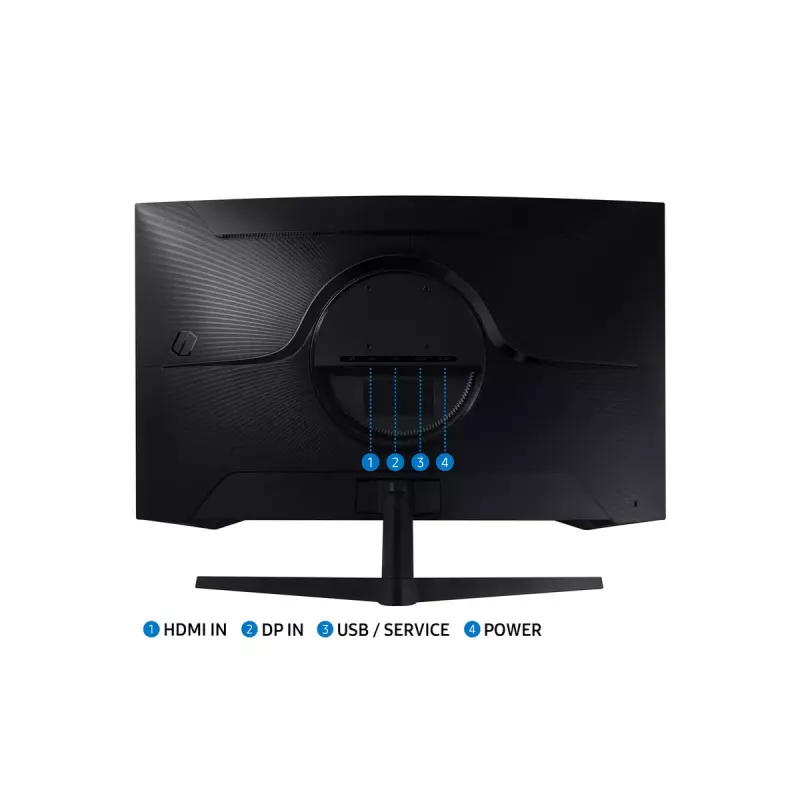 Monitorius Samsung S32CG552EU 32 colių lenktas Quad HD (2560x1440) VA LED, 165 Hz, 1 ms, FreeSync, HDR10