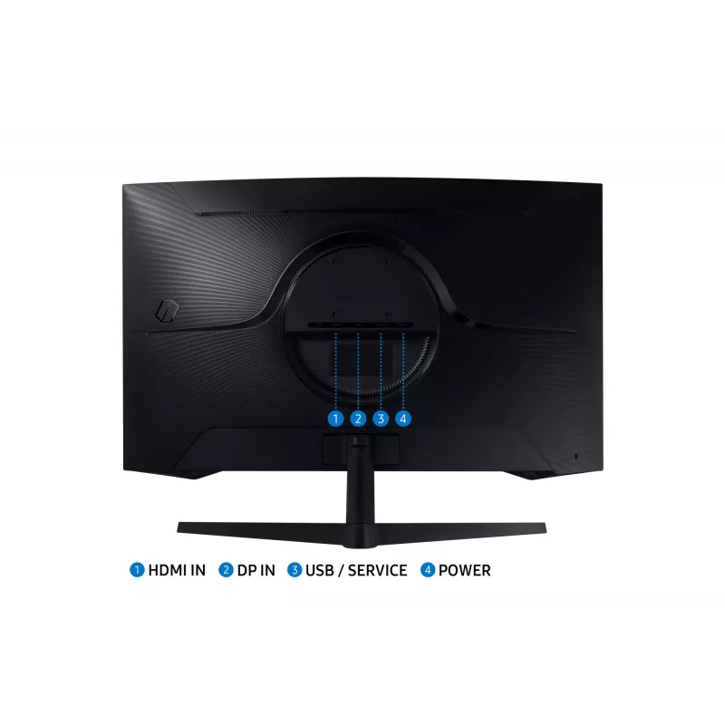 Samsung S32CG554EU monitorius 81,3 cm (32 col.) 2560 x 1440 pikselių Wide Quad HD LED juodas