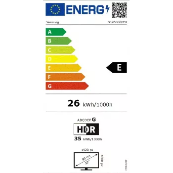 Samsung S32DG300EU kompiuterio monitorius 81,3 cm (32 colių) 1920 x 1080 pikselių Full HD LCD juodas