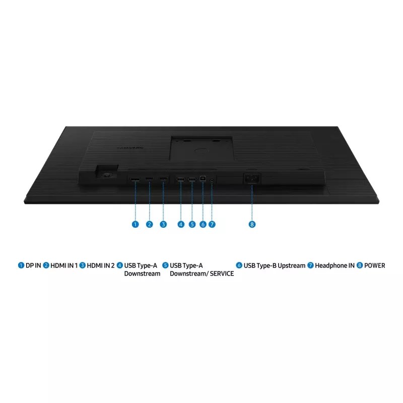 27 colių Samsung S40GD LCD monitorius – 27 inch Full HD (1920x1080), IPS, 5 ms, 100 Hz, USB 2.0 šakotuvas, VESA, reguliuojamas aukštis, juodas
