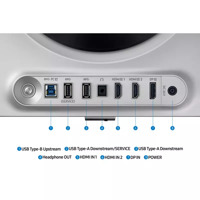 Samsung S27DG610SU kompiuterio monitorius 68,6 cm (27 colių) 2560 x 1440 pikselių Quad HD OLED sidabrinis