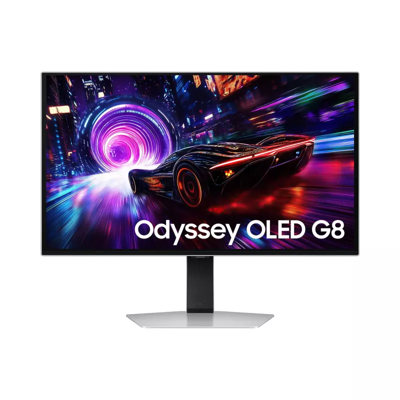 Monitorius Samsung G81SF 68,6 cm (27 colių) 4K Ultra HD OLED sidabrinis