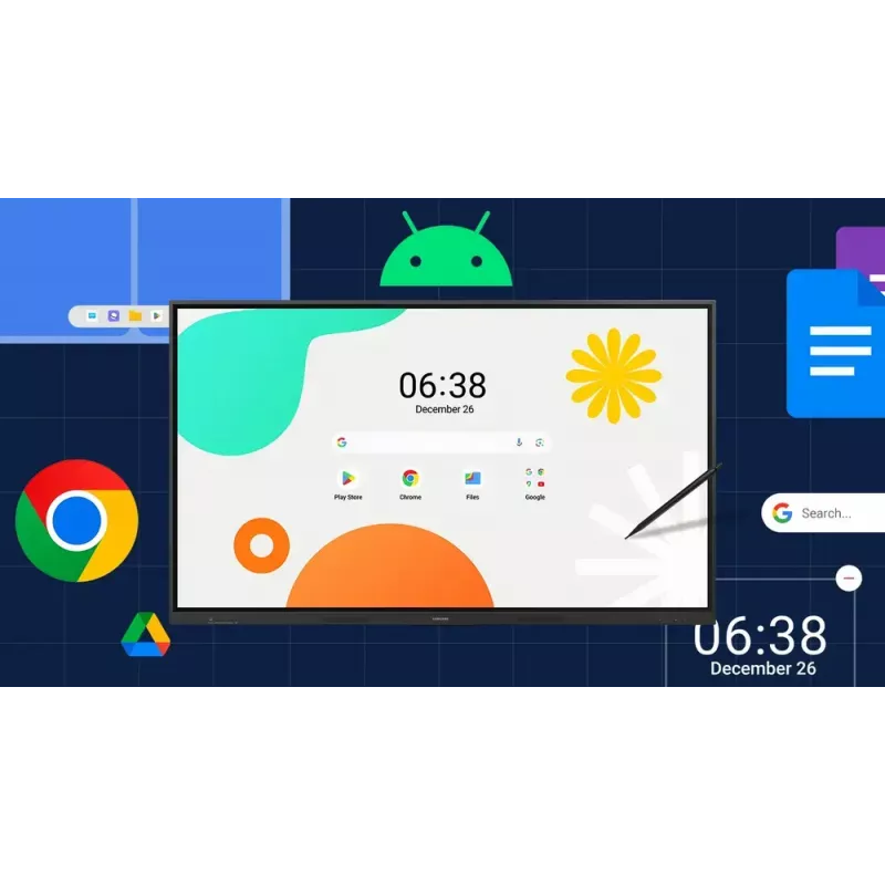Monitor Samsung LH86WAFWLGCXEN 86 colių liečiamasis ekranas 3840 x 2160