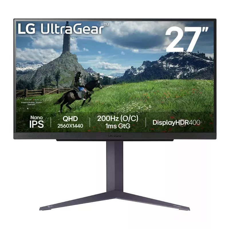 Monitorius LG 27GS85Q-B 68,6 cm (27 colių) 2560 x 1440 pikselių Quad HD LCD juodas