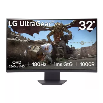 LG 32GS60QC-B kompiuterio monitorius 80 cm (31,5 colio) 2560 x 1440 pikselių Quad HD LCD juodas
