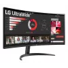 Monitorius LG 34WR50QK-B 34 colių lenktas VA WQHD 3440x1440 5 ms 21:9 100 Hz VESA, juodas