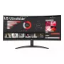 Monitorius LG 34WR50QK-B 34 colių lenktas VA WQHD 3440x1440 5 ms 21:9 100 Hz VESA, juodas