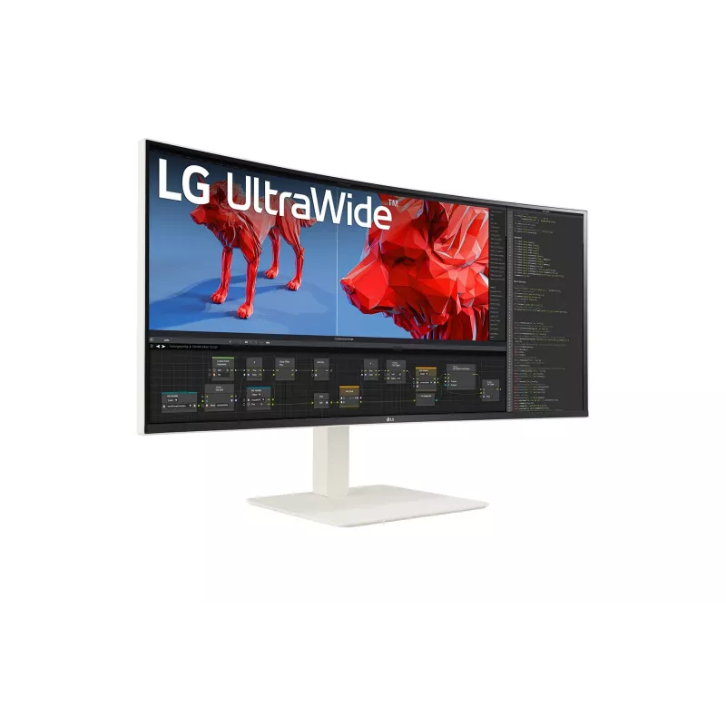 LG 38BR85QC-W monitor kompiuterinis 96,5 cm (38 colių) 3840 x 1600 UltraWide Quad HD+ LCD baltas
