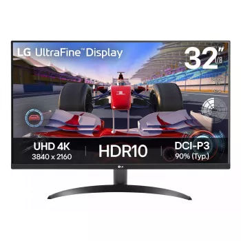 LG 32UR500K-B monitor kompiuterinis 80 cm (31,5 colio) 3840 x 2160 pikselių 4K Ultra HD LCD juodas