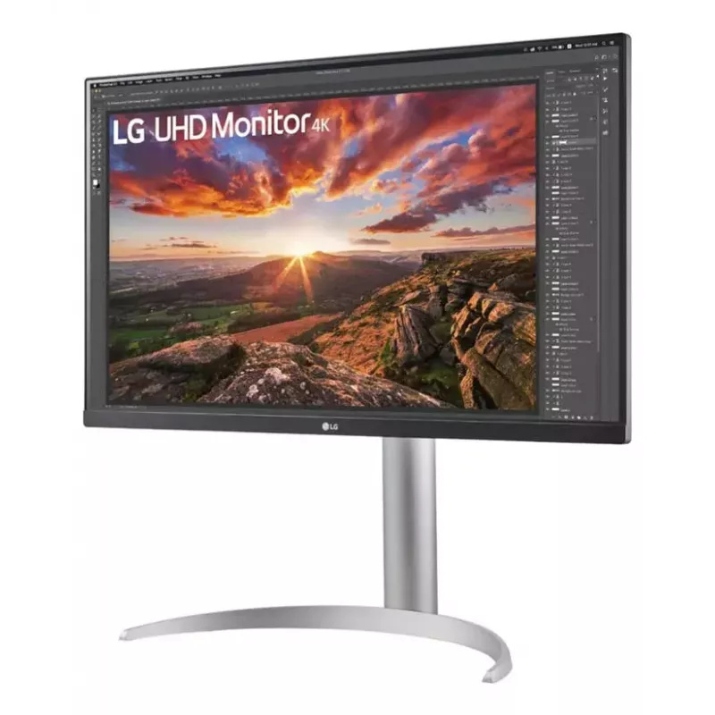 27 colių LG 27UP850K-W.AEU 4K UHD IPS LED monitorius, 3840×2160, HDR10, 60Hz, 5ms, USB-C PD 90W, 2×USB-C, 2×HDMI, DisplayPort 1.4