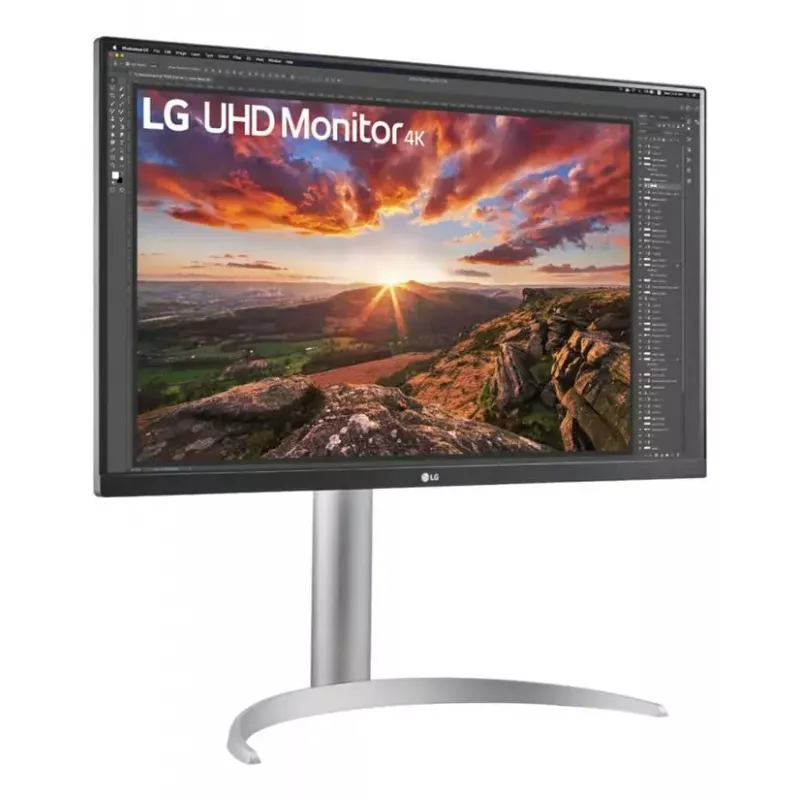 27 colių LG 27UP850K-W.AEU 4K UHD IPS LED monitorius, 3840×2160, HDR10, 60Hz, 5ms, USB-C PD 90W, 2×USB-C, 2×HDMI, DisplayPort 1.4