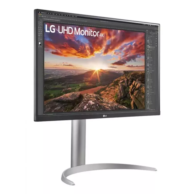 27 colių LG 27UP850K-W.AEU 4K UHD IPS LED monitorius, 3840×2160, HDR10, 60Hz, 5ms, USB-C PD 90W, 2×USB-C, 2×HDMI, DisplayPort 1.4