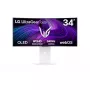 LG 34GX90SA-W monitor kompiuterinis 86,4 cm (34 colių) 3440 x 1440 pikselių Wide Quad HD OLED baltas