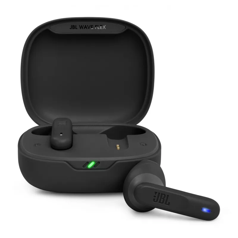 JBL Wave Flex 2 Belaidės ausinės Į ausį Skambučiai/Muzika USB Type-C Juodos
