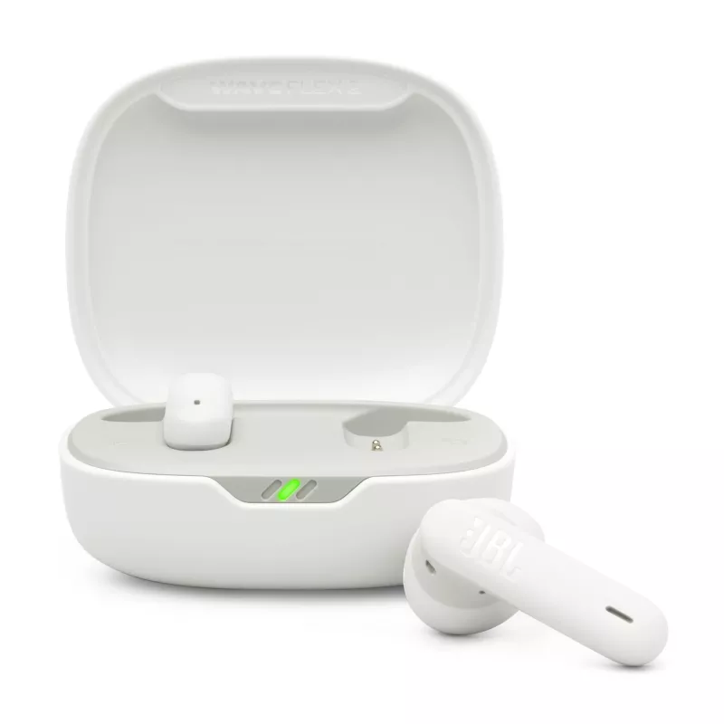 JBL Wave Flex 2 Belaidės ausinės Į ausį Skambučiai/Muzika USB Type-C Bluetooth Balta