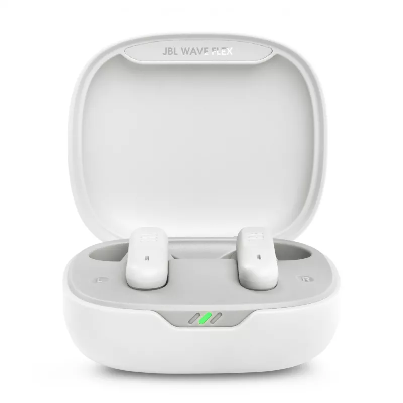JBL Wave Flex 2 Belaidės ausinės Į ausį Skambučiai/Muzika USB Type-C Bluetooth Balta