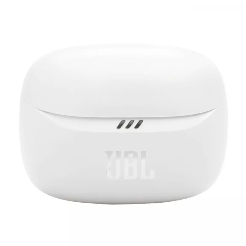 JBL Tune Beam 2 belaidės ausinės į ausį, baltos, triukšmo slopinimas, Bluetooth