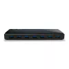TP-Link UH720 USB 3.2 Gen 1 (3.1 Gen 1) Micro-B 7 prievadų USB šakotuvas su 2 įkrovimo prievadais, 5000 Mbit/s, juodas