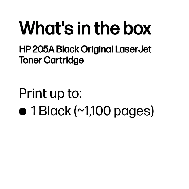 HP 205A juodas originalus LaserJet tonerio kasetė, 1100 puslapių, juoda, 1 vnt.