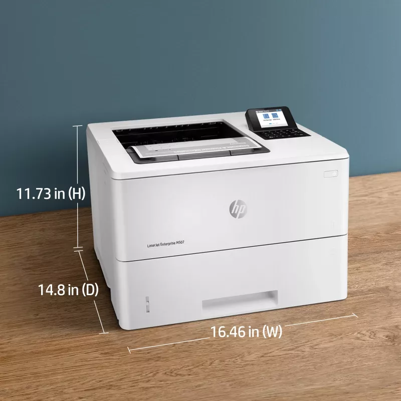 HP LaserJet Enterprise M507dn, lazerinis, 1200 x 1200 DPI, A4, 43 ppm, dvipusis spausdinimas, paruoštas tinklui