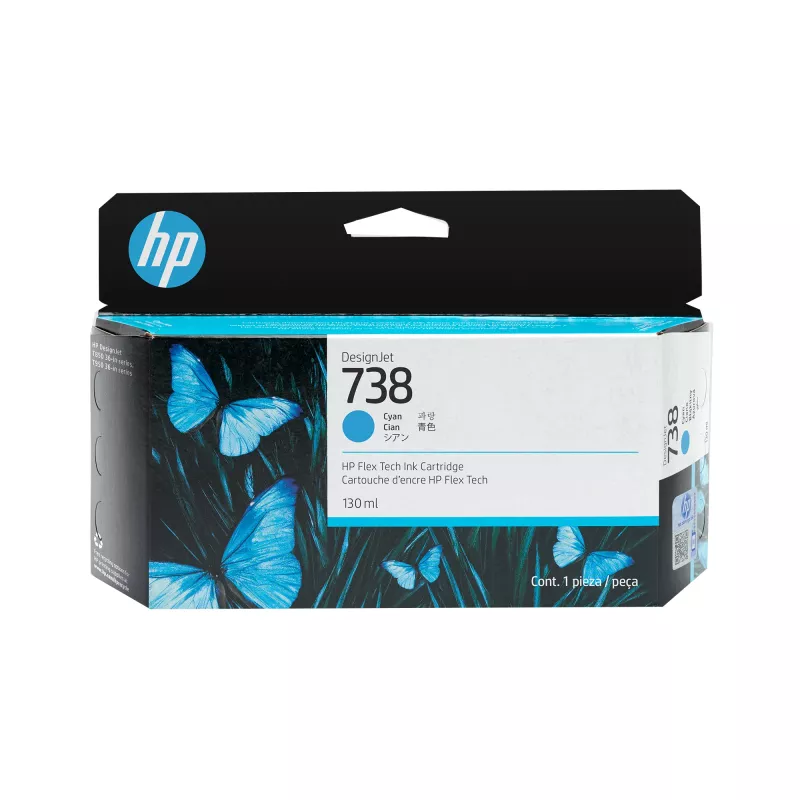 Kasetė HP 738 Cyan (498N5A) originali HP spausdintuvams