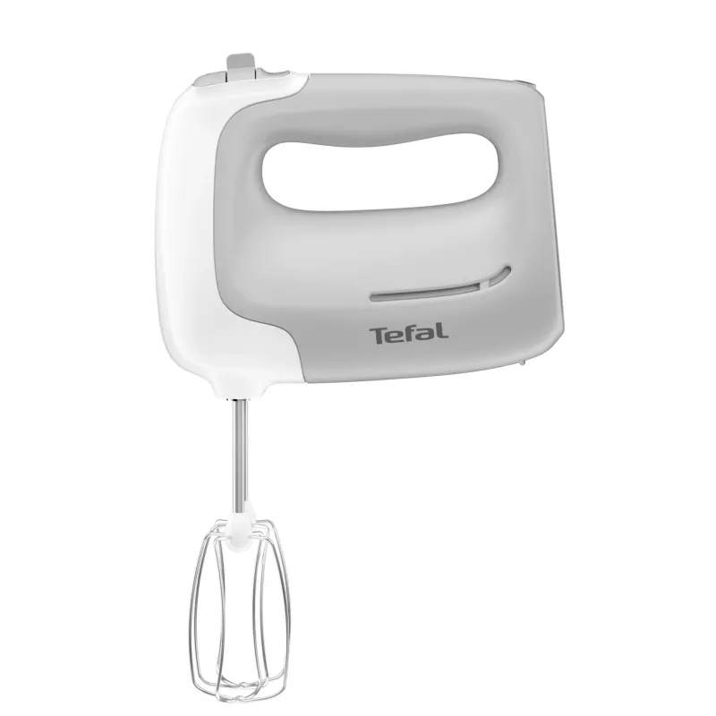 Rankinis plaktuvas Tefal Prep'Mix HT450B — 450 W, 5 greičių, turbo, metaliniai plaktuvai, baltas