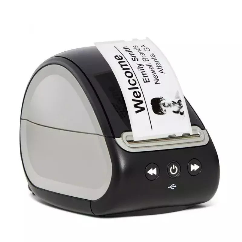 DYMO LabelWriter 550 etikečių spausdintuvas | Tiesioginio terminio spausdinimo etikečių spausdintuvas | Automatinis etikečių atpažinimas | Spausdina adresų, siuntų, brūkšninių kodų etiketes | EU 2 kištukas