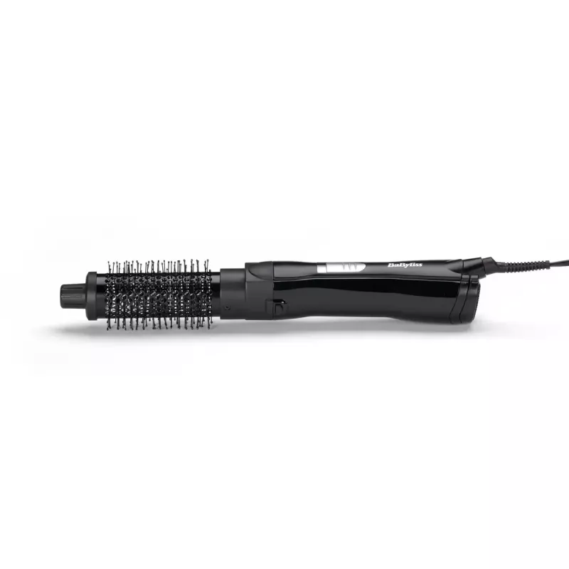 Tiesinimo šepetys BABYLISS AS82E – keraminis kaitinimas, 800 W, 2 temperatūros lygiai, 2 šepečių antgaliai, 2 m besisukantis laidas, juodas