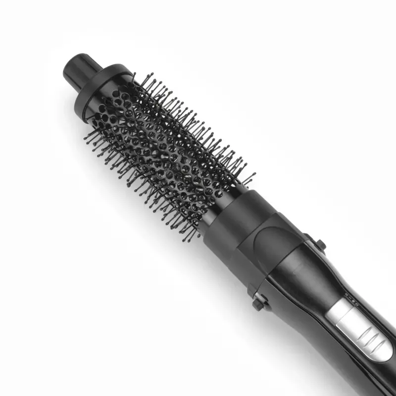 Tiesinimo šepetys BABYLISS AS82E – keraminis kaitinimas, 800 W, 2 temperatūros lygiai, 2 šepečių antgaliai, 2 m besisukantis laidas, juodas