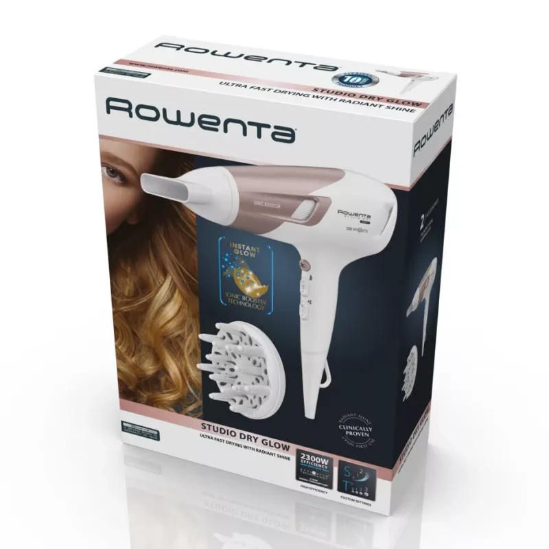 Rowenta Studio Dry CV5830 plaukų džiovintuvas 2300 W Smėlio, Baltas