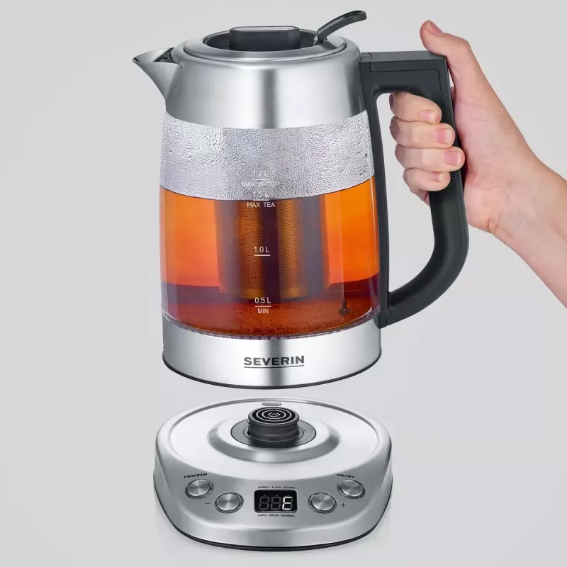 Elektrinis virdulys SEVERIN WK 3480 — 1,7 L, 3000 W, baltas, stiklas/plastikas/nerūdijantis plienas
